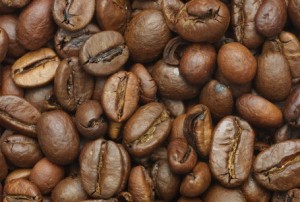 Closeup of Roasted Coffee Beans