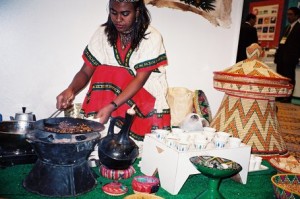 Ethiopian Coffee Ceremony in Action