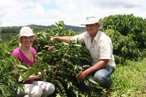 With Coffee Grower Paulo Oliari In Espirito Santo in Brazil